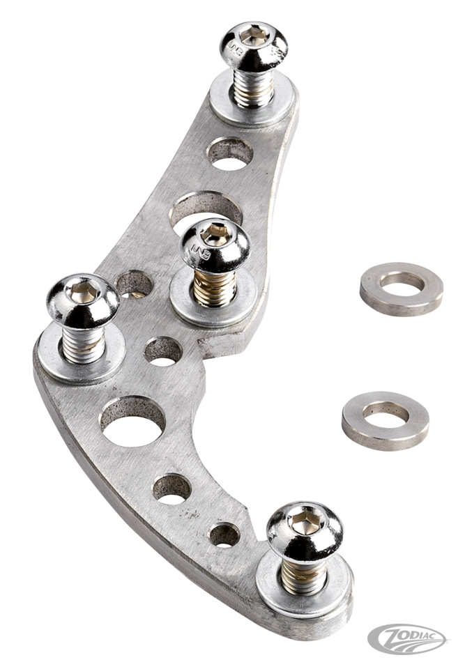 K-T super freni bracket showa 84-99 Raw For Harley-Davidson