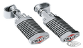 GZP Black diamond footpeg set, Clamp mou For Harley-Davidson