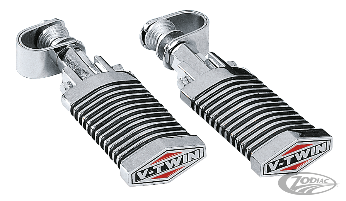 GZP Black diamond footpeg set, Clamp mou For Harley-Davidson