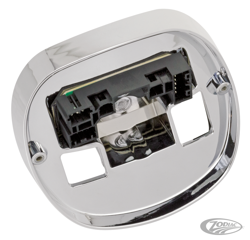GZP Chr 99-16 taillight base w/circuit b For Harley-Davidson