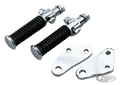 GZP Passenger pegs w/supports FX, pai For Harley-Davidson
