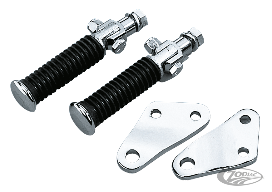 GZP Passenger pegs w/supports FX, pai For Harley-Davidson