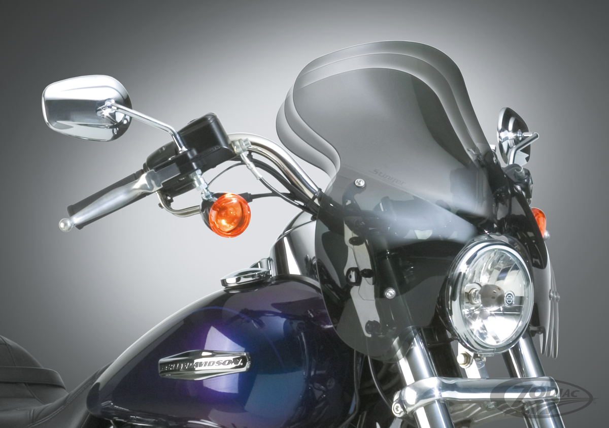 Wave QR (Stinger) dark tint screen FXD For Harley-Davidson