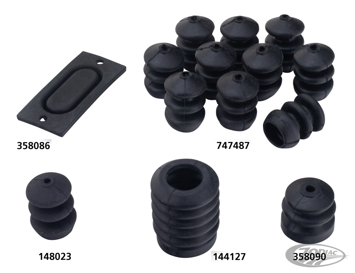 GZP Rubber boot for zpn 144064, 144065 For Harley-Davidson