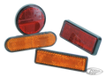 GZP Round amber reflector E-approved For Harley-Davidson