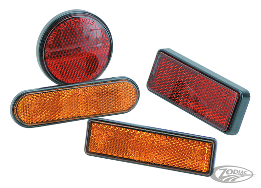 GZP Round amber reflector E-approved For Harley-Davidson