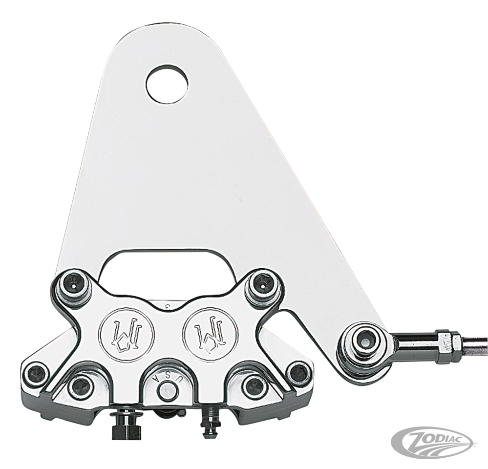 PM 125x4R rear rigid for 10" disc polish For Harley-Davidson