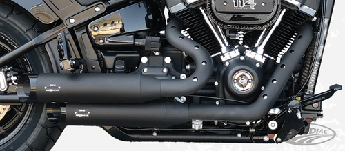 2-2 Big short Blk w/ hole Softail21-up For Harley-Davidson
