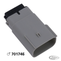 Molex 07Up 12-Position Male Gray OEM724 For Harley-Davidson