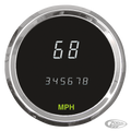Round Digital Speedometer 3-3/8" KPH+MPH For Harley-Davidson