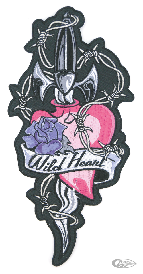 Heart 'n Dagger 11X5.5 Patch For Harley-Davidson