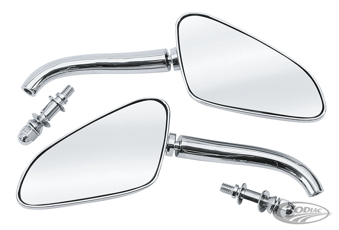 GZP Chr GT race left/right mirror set For Harley-Davidson