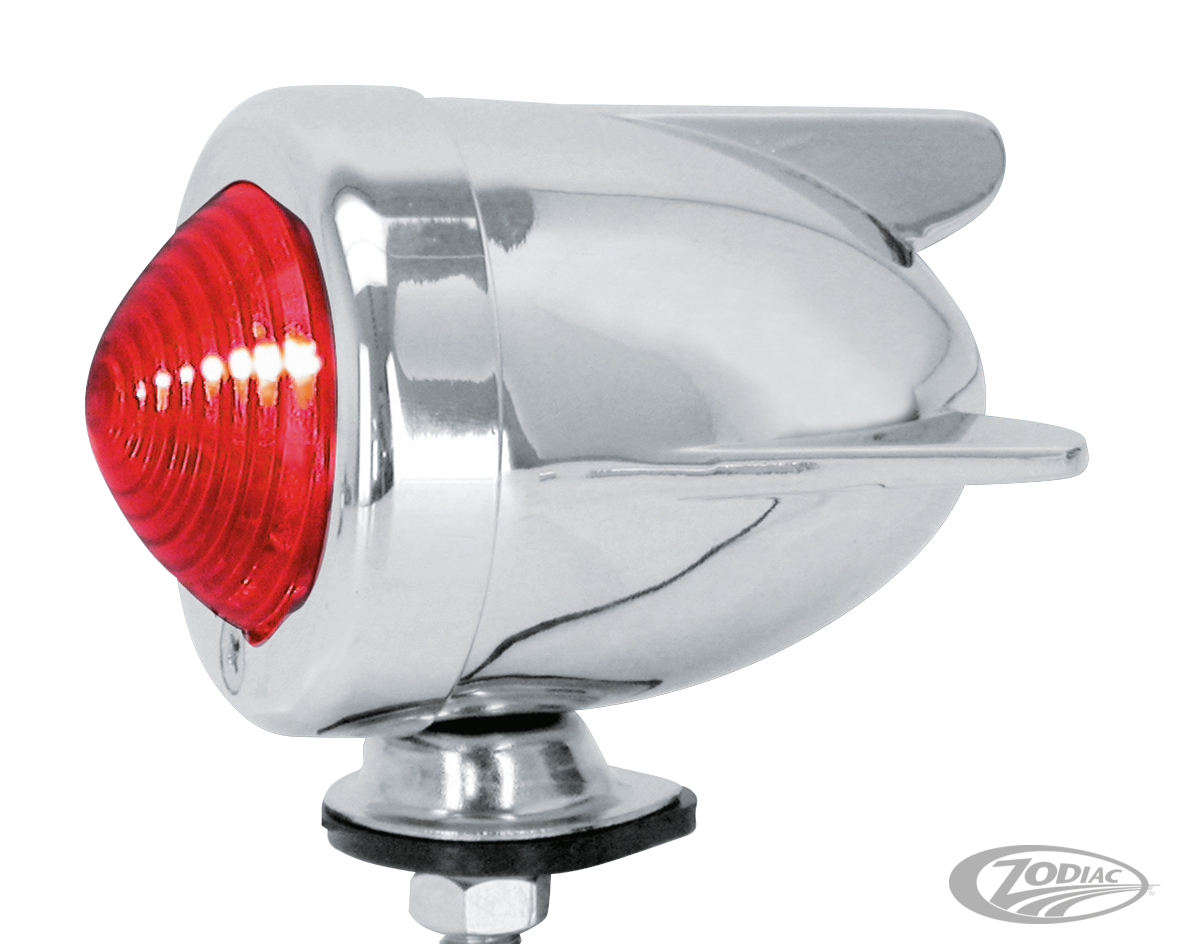 GZP 3 winged bullet light red single fil For Harley-Davidson