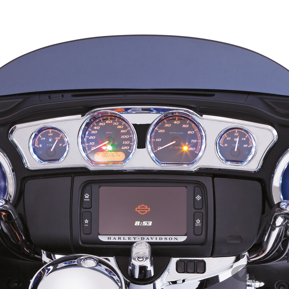 Multi-color LED CHR DASH ACCENT FLH14-UP For Harley-Davidson