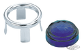 GZP Jeweled Blue Dot with mount ring (PA For Harley-Davidson