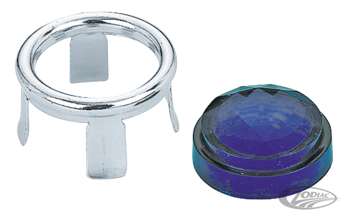 GZP Jeweled Blue Dot with mount ring (PA For Harley-Davidson