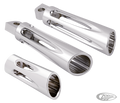 DEEP CUT FOOTPEGS, CHROME For Harley-Davidson