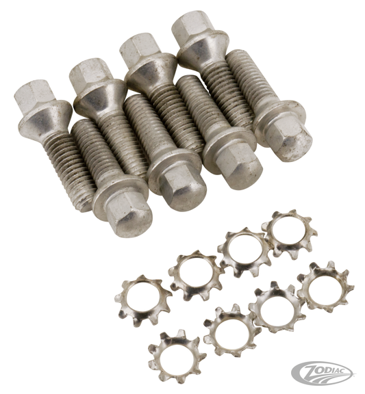 Lifter base screws BT54-75 white plated For Harley-Davidson