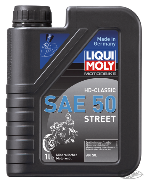 1l Motorbike Oil HD-Classic SAE 50 Stree For Harley-Davidson