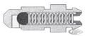 Speedbleeder 1/4-28 zinc plated For Harley-Davidson