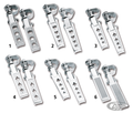 GZP Folding custom pegs W/clamp Holly For Harley-Davidson