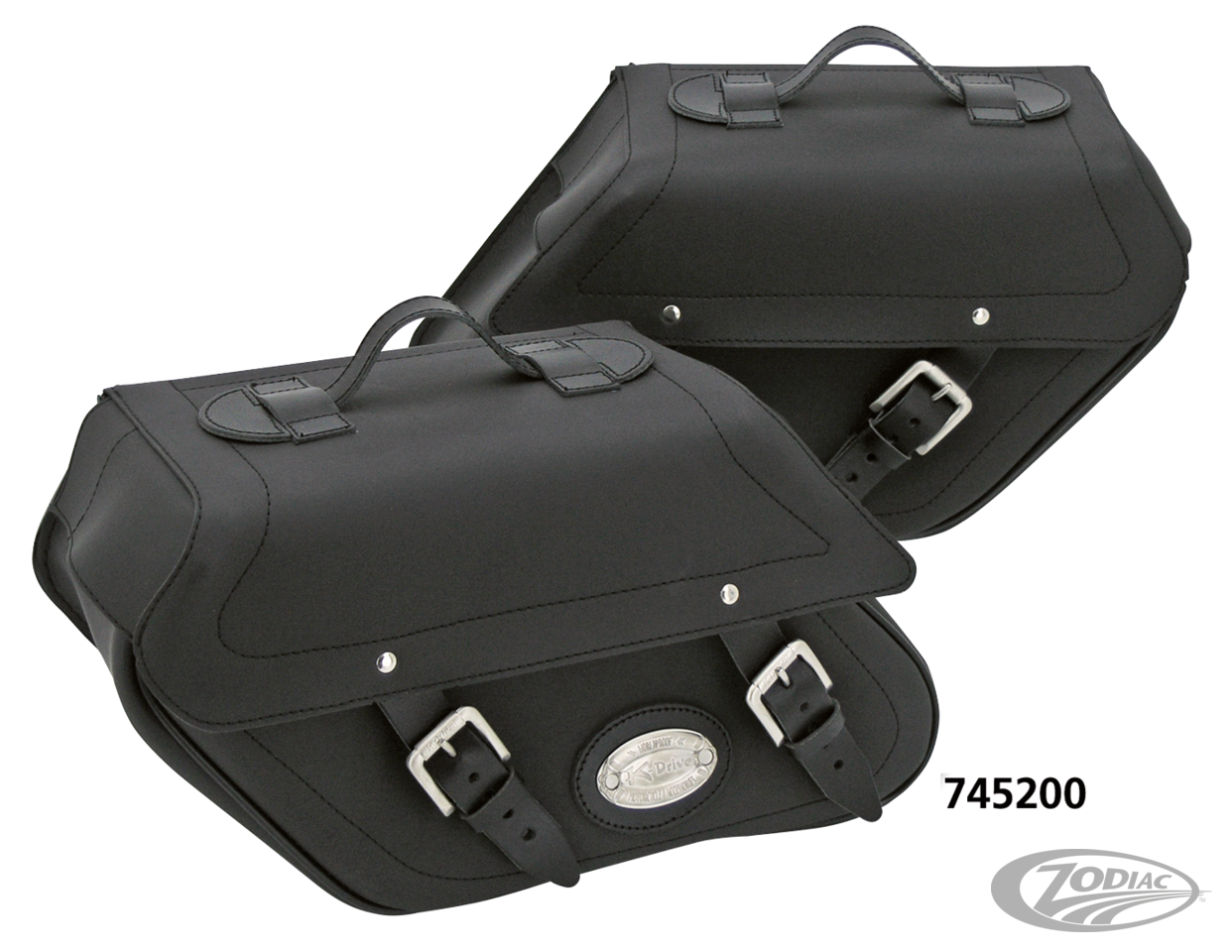 K-Drive leather saddlebag kit XL94-up For Harley-Davidson