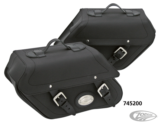 K-Drive leather saddlebag kit XL94-up For Harley-Davidson