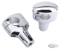Chrome 3.5" High risers for 1.25" bars For Harley-Davidson