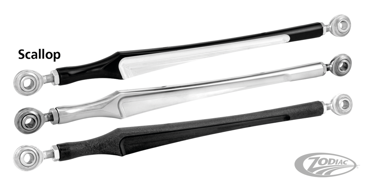 PM SHIFT ROD, SCALLOP Black Ops For Harley-Davidson