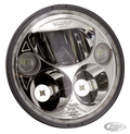 Vision X round 5.75" Chrome with halo For Harley-Davidson