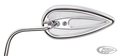ALT. TEARDROP MIRROR, LEFT For Harley-Davidson