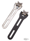 GZP solo polished stainless seat bracket For Harley-Davidson