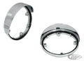 GZP Chrome Die-cast turn signal visor For Harley-Davidson