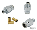 Chrome tank hose fitting no. 12 For Harley-Davidson