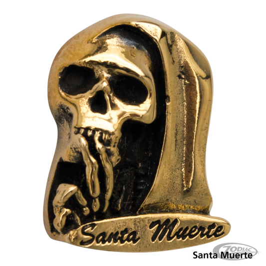 Licenseplate bolt Bronze Santa Muerte For Harley-Davidson