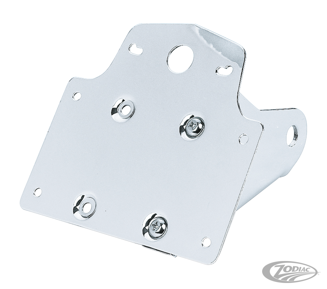 GZP Side-mount taillamp bracket chr For Harley-Davidson