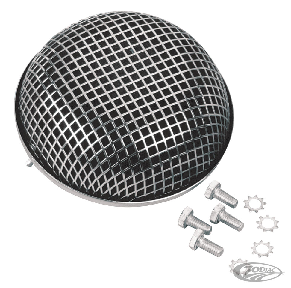 GZP Air cleaner HD round screen Chr. For Harley-Davidson