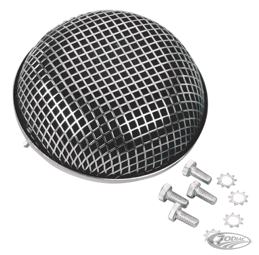 GZP Air cleaner HD round screen Chr. For Harley-Davidson