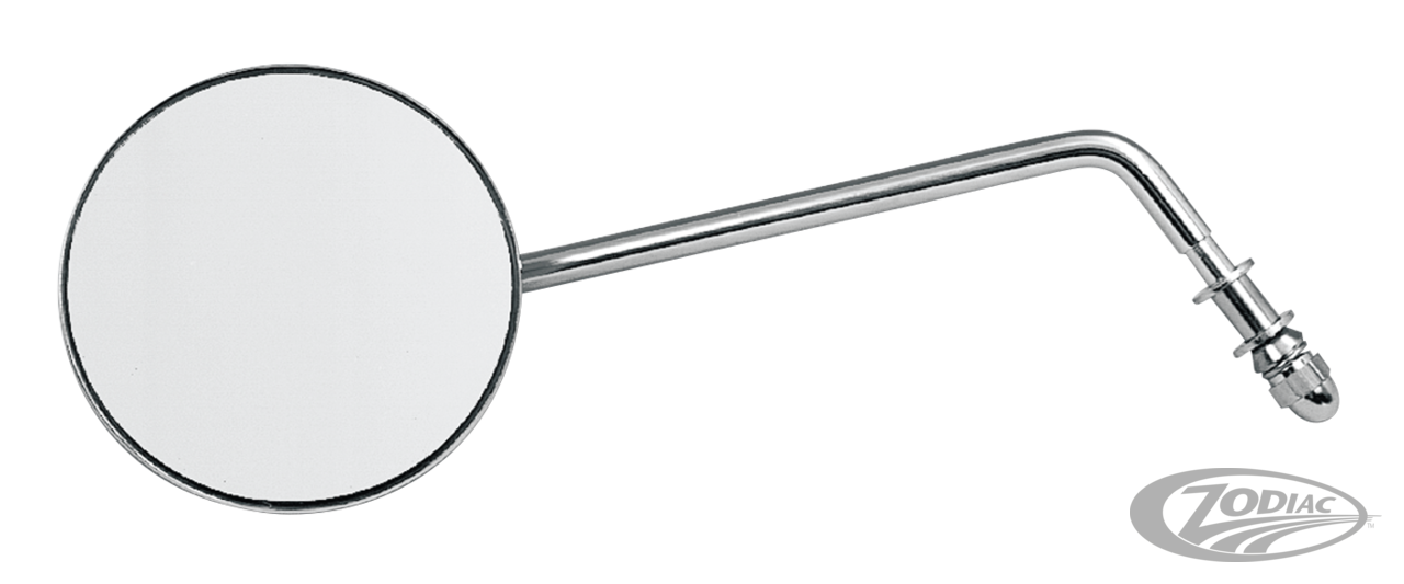GZP Long-stem late-style rnd. mirror lef For Harley-Davidson