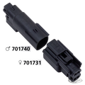 Molex 07Up 3-Position Female OEM72512-07 For Harley-Davidson