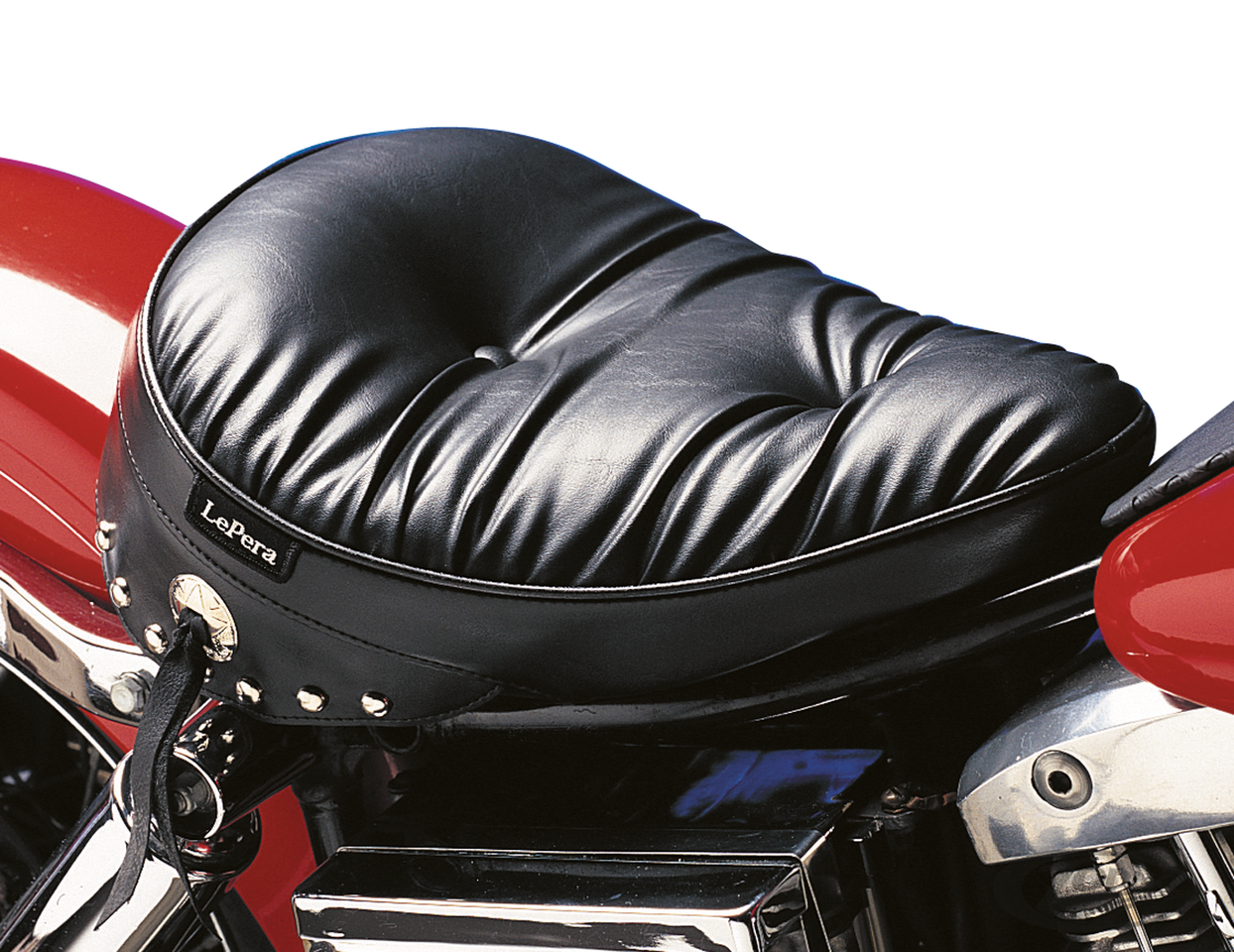 Solo seat plush with concho/studs FX-FLH For Harley-Davidson