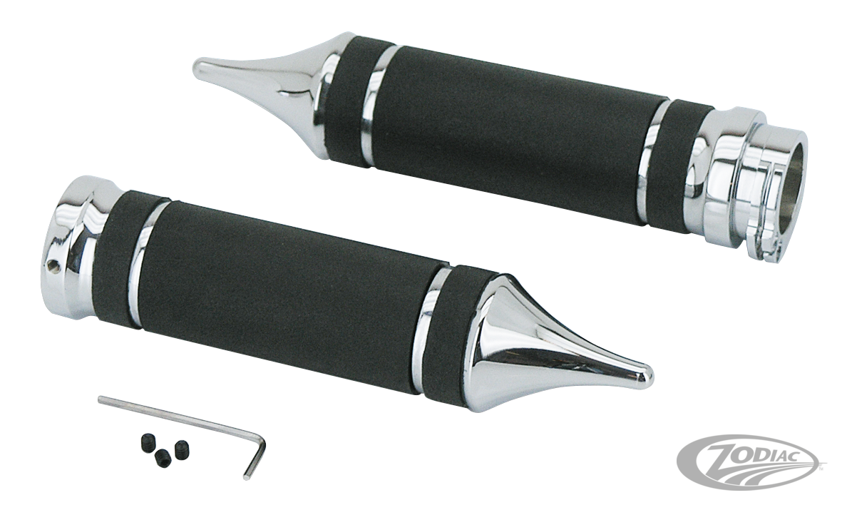 GZP Chrome Gladiator grip set For Harley-Davidson