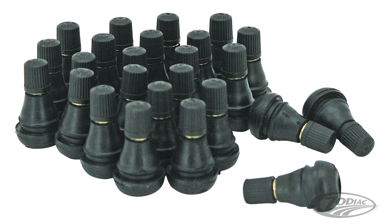 25pck Tubeless Tire Valves Rubber For Harley-Davidson