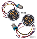 Rear LED insert run-turn-brake red/amber For Harley-Davidson