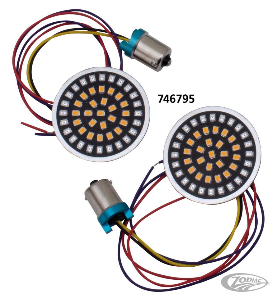 Rear LED insert run-turn-brake red/amber For Harley-Davidson