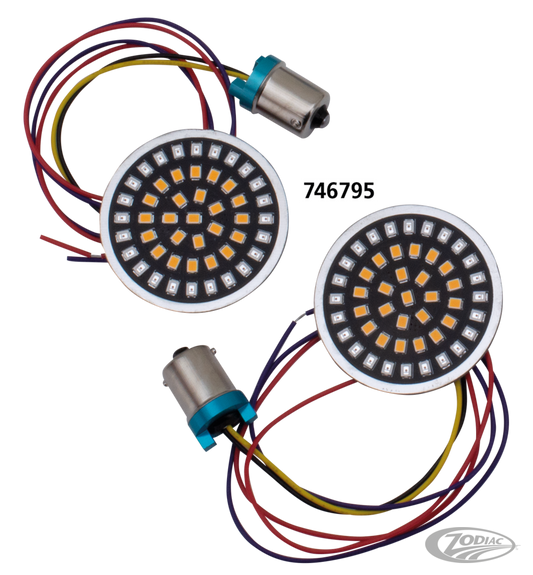 Rear LED insert run-turn-brake red/amber For Harley-Davidson