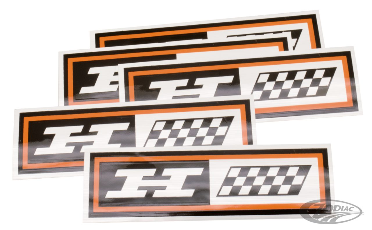 5Pck Oil tank decal FLH style H-long For Harley-Davidson