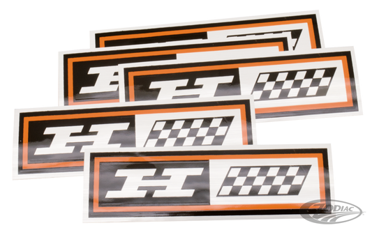 5Pck Oil tank decal FLH style H-long For Harley-Davidson